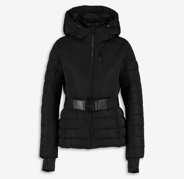 Dkny belted puffer top jacket