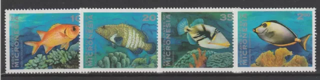 1994 Micronesia Fauna Fische III ° Serie 4 Val. MNH MF98446