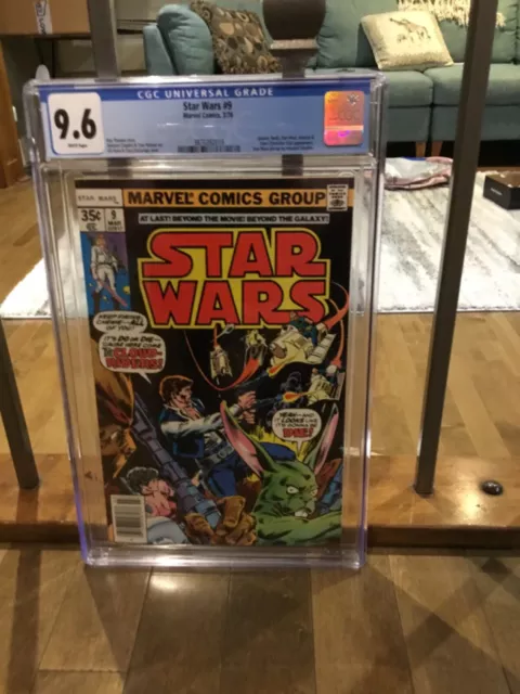 Star Wars #9 (1977, Marvel) NEWSSTAND CGC 9.6 *White Pages