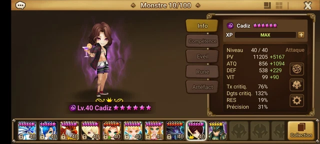 Compte Summoners war Europe - L&D Nat5 Cadiz