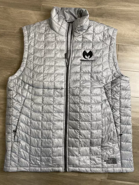 The North Face Thermoball Eco Vest Mens Size Large Gray Quilted Logo