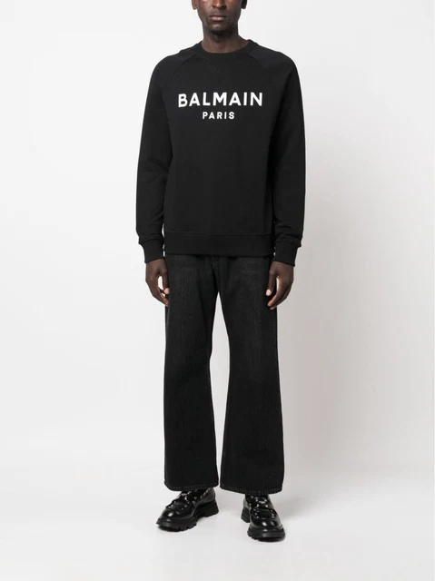 Felpa balmain bianca uomo shop