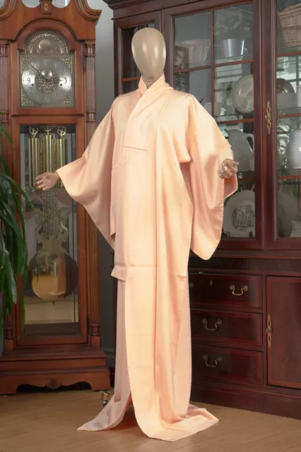 Dear Vanilla Japanese Tango Chirimen Silk Iromuji Kimono Women's Authentic Japan