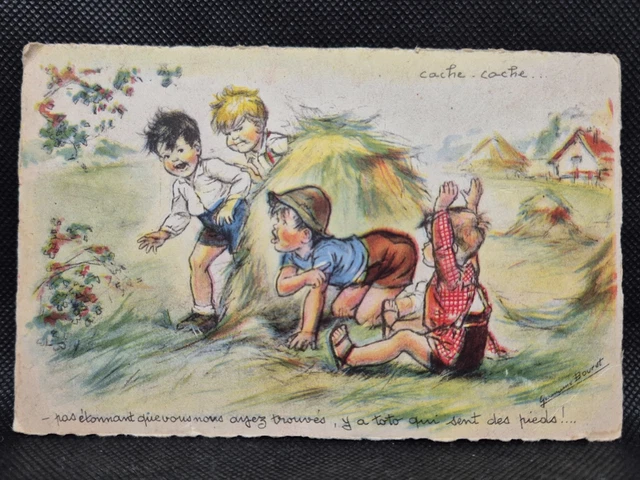 CPA Carte Postale Signée Germaine Bouret, Cheval, Équitation, 1939-45, France