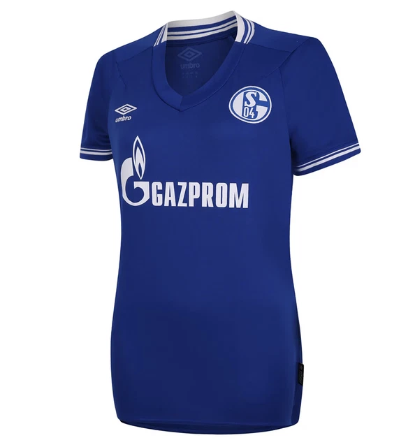 Maillot Domicile FC Schalke 04 Umbro 2019/20 – Taille L, N°25 Harit, Sponsor Gazprom – Occasion