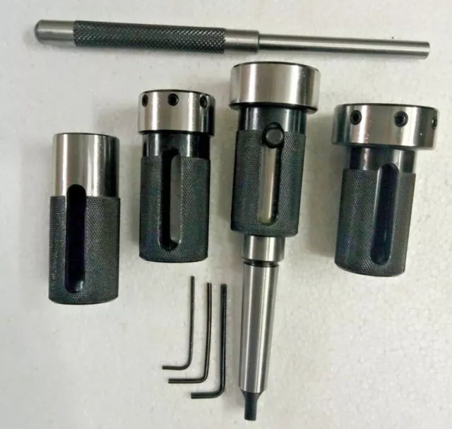 New Lathe Tailstock Floating Die Holder Set MT3 Shank Imperial Die Threading Kit
