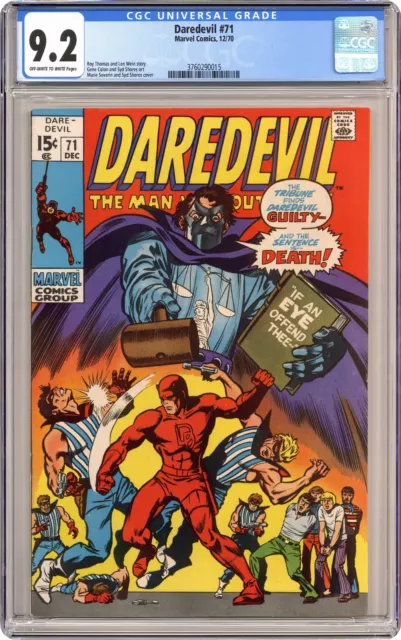 Daredevil #71 CGC 9.2 1970 3760290015