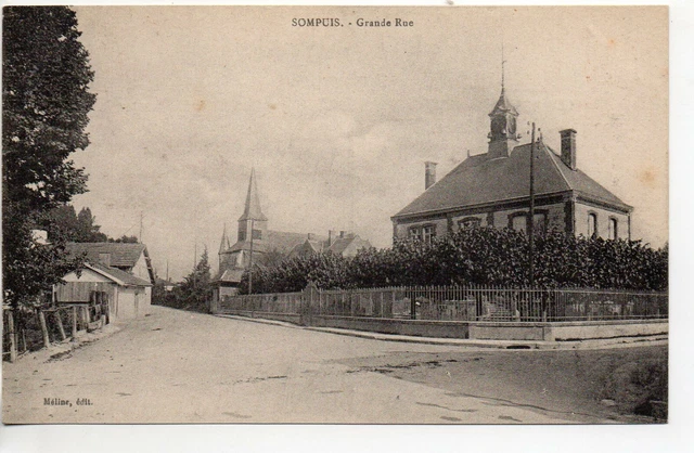 SOMPUIS - Marne - CPA 51 - la Grande rue