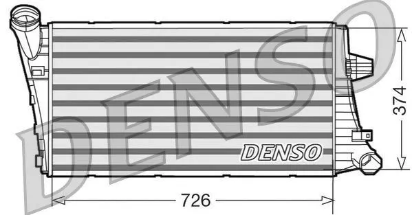 Denso Charge Air Cooler Air Supply Aluminium Replacement FIts LDV Maxus DIT99020