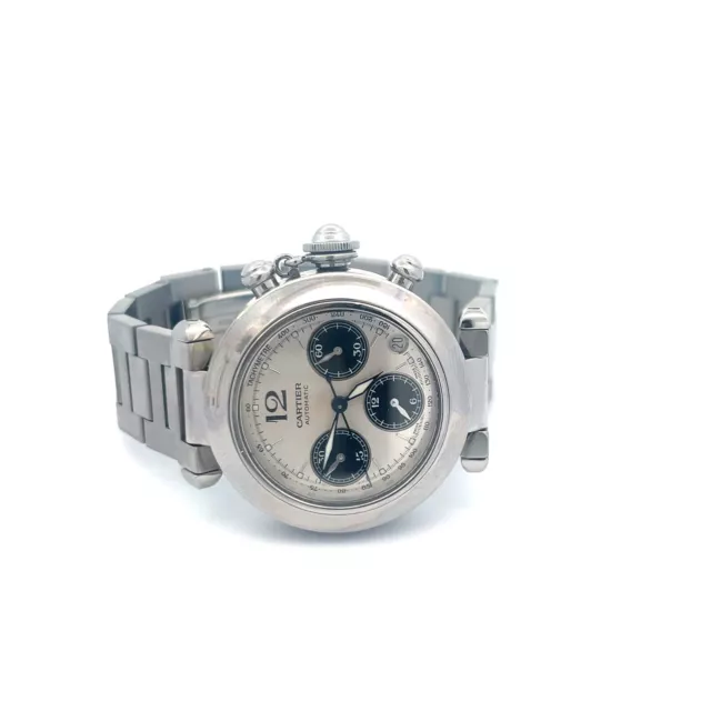 Women's Stainless Steel Cartier Pasha Wristwatch 2412
