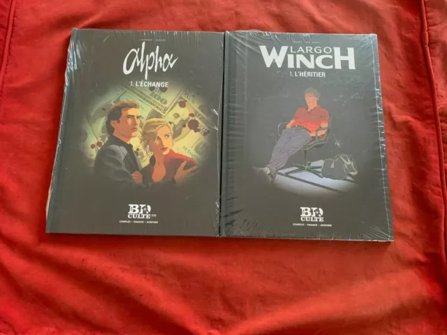 Bd - Lot 2  Bd Cultes - Alpha & Largo Winch - Tome 1 - Neuf - Sous Blister