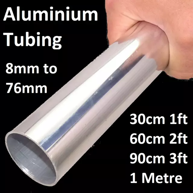 Aluminium Round Tube Pipe Many sizes lengths Aluminum Alloy Bar Rod Strip 1