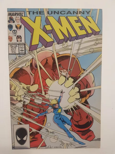 MARVEL comics group 1987 The Uncanny X Men N°217, Wolverine, Storm,