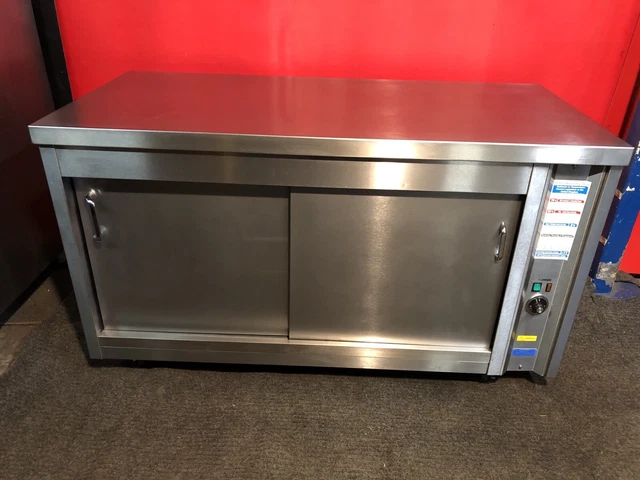 Electric Hot Cupboard With Plain Top Wide  150 Cm / Commercial/