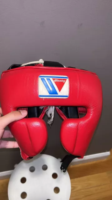 Winning FG-2900 Boxing Headgear Red Sz M Red