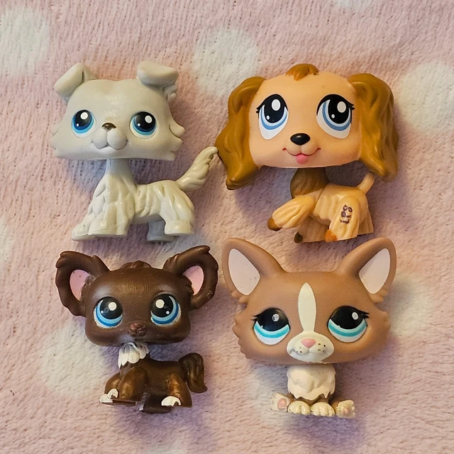 Figurine Littlest PetShop Hasbro - Chien Colley N°363 Avec écharpe Aimantée - Occasion