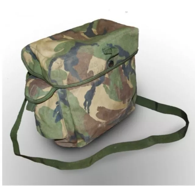 Genuine British Army Surplus DPM camouflage gas mask S10 respirator bag