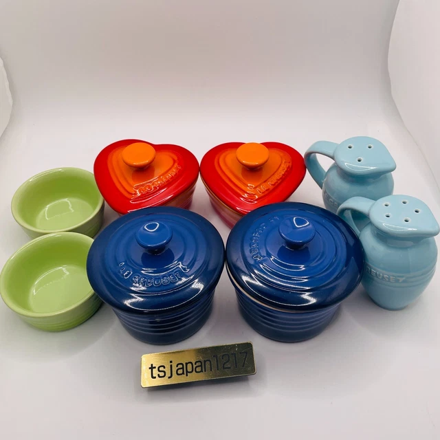 LE CREUSET Oval Mini Plate Multicolor Stoneware Set of 5 plates Rainbow JPN NIB LE CREUSET Oval Mini Plate Multicolor Stoneware Set of 5 plates Rainbow JPN NIB