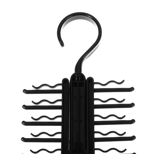Tie Storage Rack Rotating Adjustable Tie Display Holder Home Closet Organizer