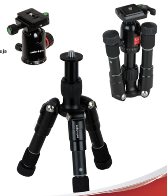 Swiss Pro Treppiede Serie Elite - Travel Mini - Con Testa A Sfera Qa1