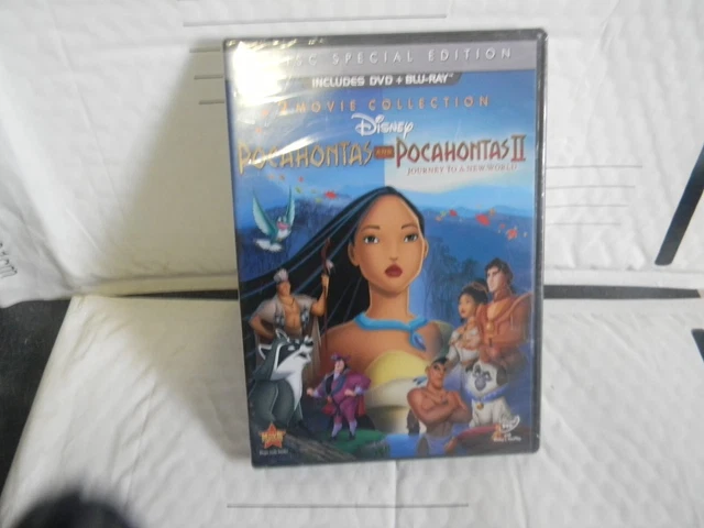 Pocahontas 2-Movie Collection (Blu-ray/DVD, 2012, 2-Disc Set, DVD/Blu-ray)