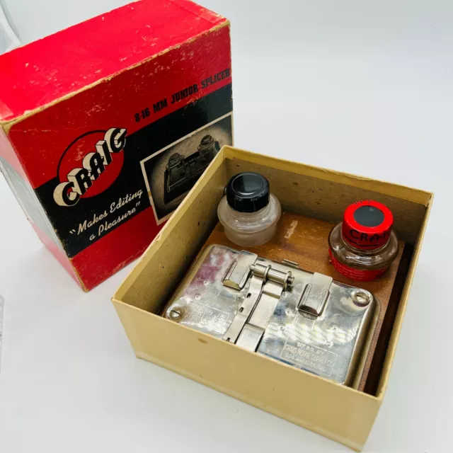Empalme junior vintage CRAIG 8-16 MM con instrucciones de edición en caja