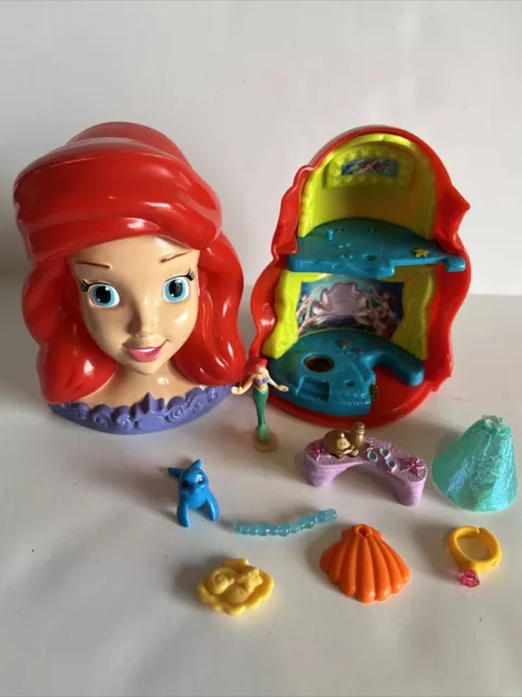 Disney Polly Pocket Little Mermaid Ariel Portrait Head Playset