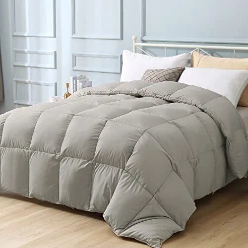 APSMILE Goose Feather Down Comforter King Size Duvet Insert Hotel Collection ...
