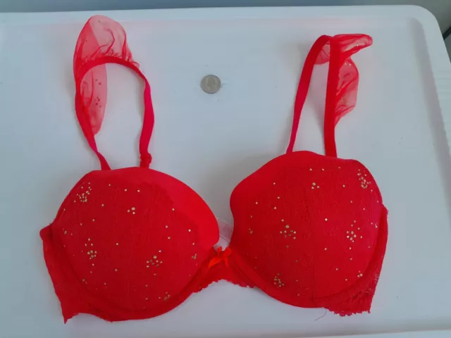 Dream Angel Push Up Bra Size 36D Coral : : Clothing & Accessories