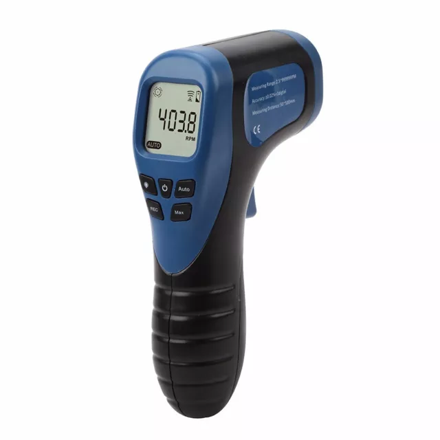 Digital Non-Contact Laser Tachometer Gun RPM Tach Meter Speed Gauge Handheld