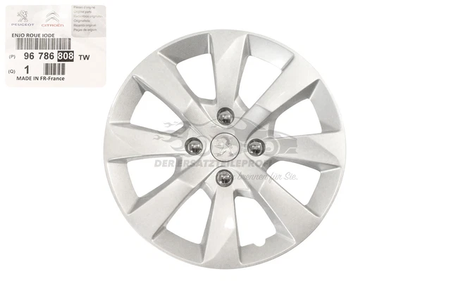 Copriruota Originale Peugeot Copricerchi Iodio 15 pollici 96786808TW 1 pz
