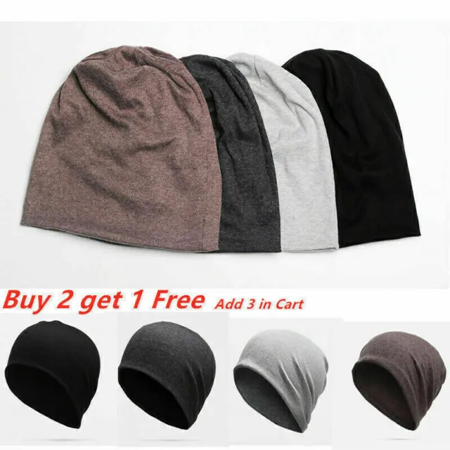 Mens Women Unisex Thin Stretch Slouch Baggy Ski Beanie Hat Skull Cap Skateboard