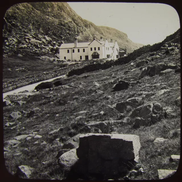 Glas Magic Laterne Schiebe STIFT-Y-PASS HOTEL C1890 FOTO WALES