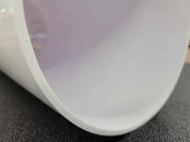 6"od x 5-3/4" id white acrylic tube 4 pcs 24", 20", 16" & 12"