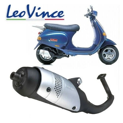 Pot D'échappement Leovince Pour Peugeot 50 Buxy (1994-1997) - Homologué, Version Poli - Avec Kit De Ressorts Et Galets