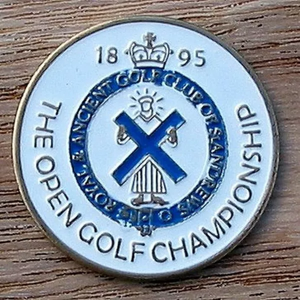 1895 British Open Golf Ball Marker 1" Coin St Andrews Old Course Links  Scotland