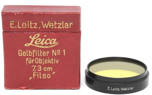 RARE Leitz Wetzlar Leica yellow filter No.1 FILSO light yellow filter slip-on ty