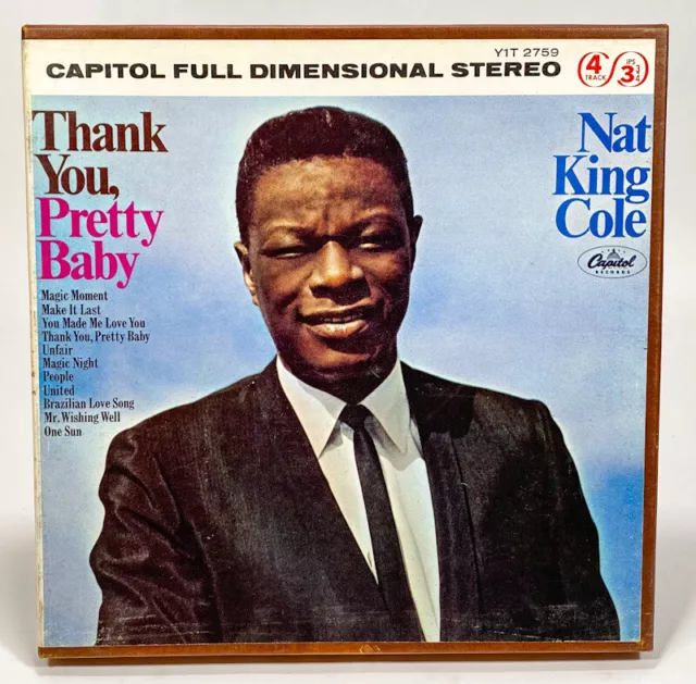 Thank You, Pretty Baby by Nat King Cole Reel to Reel Tape 3 3/4 IPS Capitol