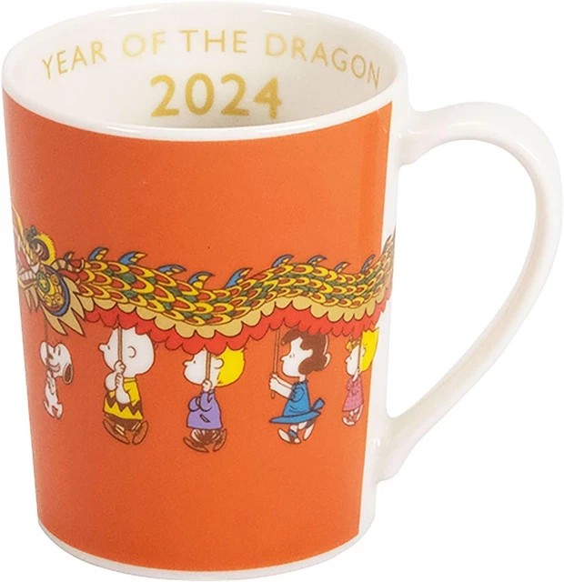 SNOOPY PEANUTS 2024 Year of The Dragon Mug Cup Yamaka Made in Japan £25