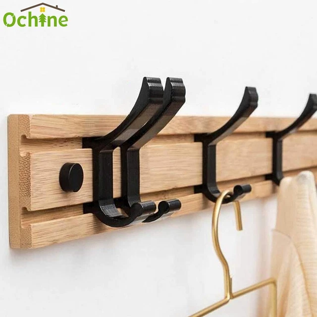 OCHINE Brand Hooks Coat Rack Key Hanger Wall Mounted Heavy Duty Hook 3-7hooks