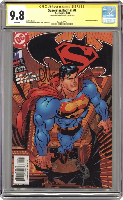 Superman Batman 1A McGuinness Superman CGC 9.8 SS McGuinness 2003 1372878002