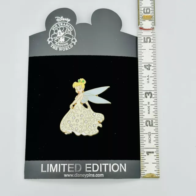 Disney Tinker Bell Holiday Series Pave Crystal Peter Pan Pin Limited Edition 2