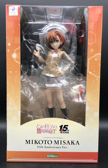Toaru Kagaku no Railgun T Mikoto Misaka 15th Anniversary Ver. 1/7 Figure Used JP