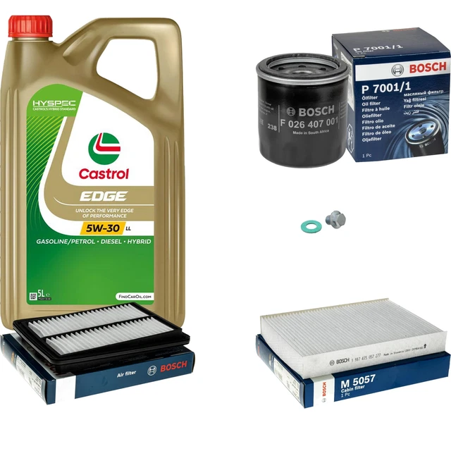 BOSCH CONTROLLO SET MANNOL 6L 5W-30 Longlife Per Seat Ibiza II 1.4i 1.6i EUR 120,14 - FR