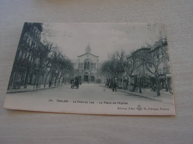 carte postale  toulon  83   vers 1900   le pont du las     serie  vr