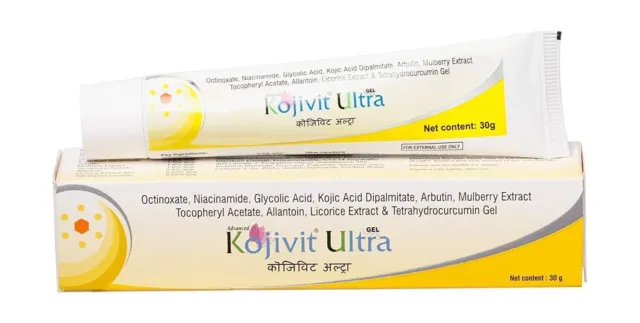 Kojivit Ultra Gel - 30gm Diminution Hyper Pigmentation, Coups de Soleil Et Peau