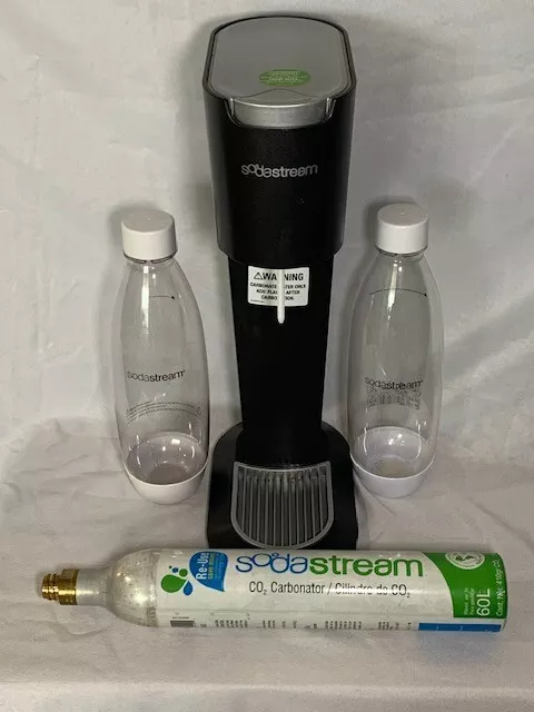 Sodastream G100 Genesis Carbonated Soda Maker w/ 2 Bottles and CO2 Canister