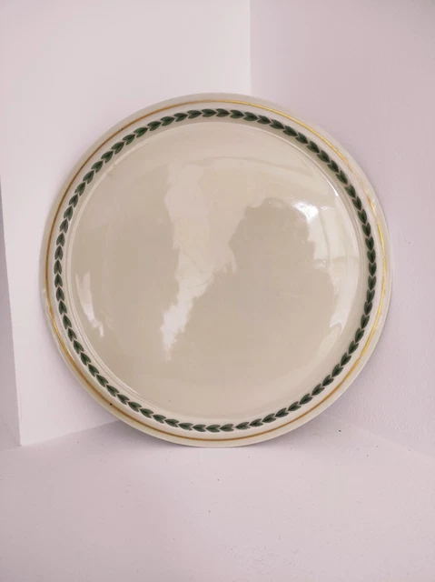 Plat Ancien En Verre Transparent Biseauté, Motif Arbre De Noël, Occasion De Noël, état Impeccable