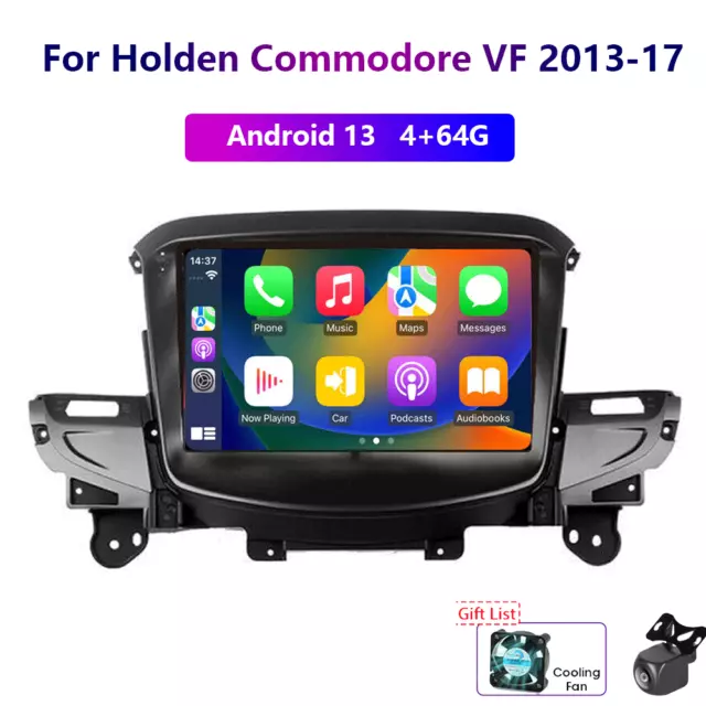 Wireless Carplay 64G Android For Holden CommodoreVF 2013-17 Car Stereo Radio GPS