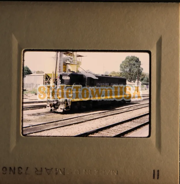 Vtg 1973 Train Slide 843 SCL Seaboard Coast Lines Engine X4I070 2
